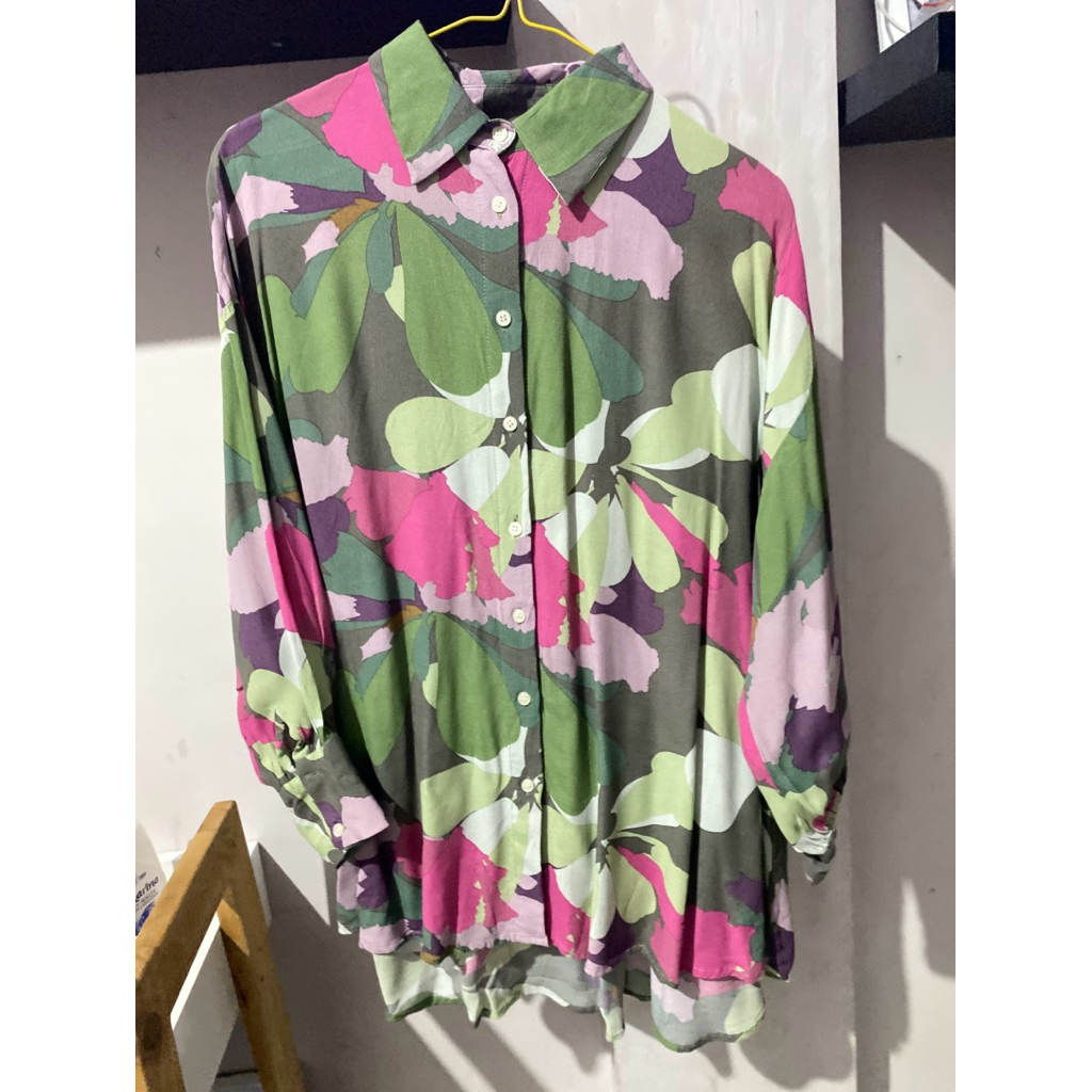 PL Aleza Label Kemeja Oversize Tunic Atasan Wanita #aleza #alezalabel #rurik #klamby #mudaofficial #