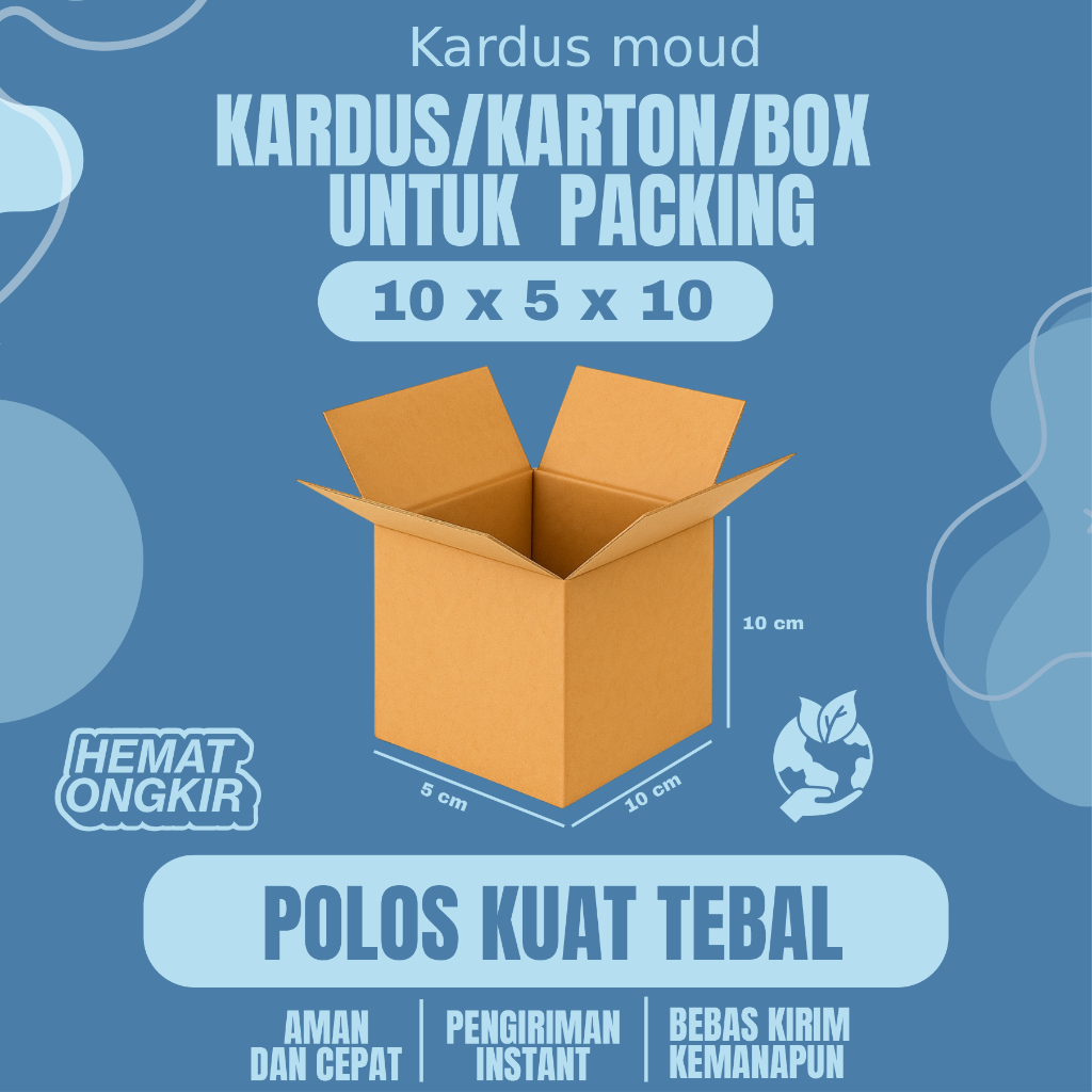 

Kardus Box Ukuran 10X5X10 Karton Packing Polos Ukuran 10X5X10