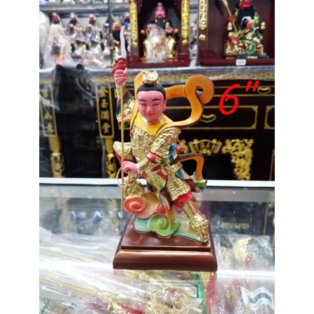 patung dewa nacha / naca / locia - fiber - 6inch