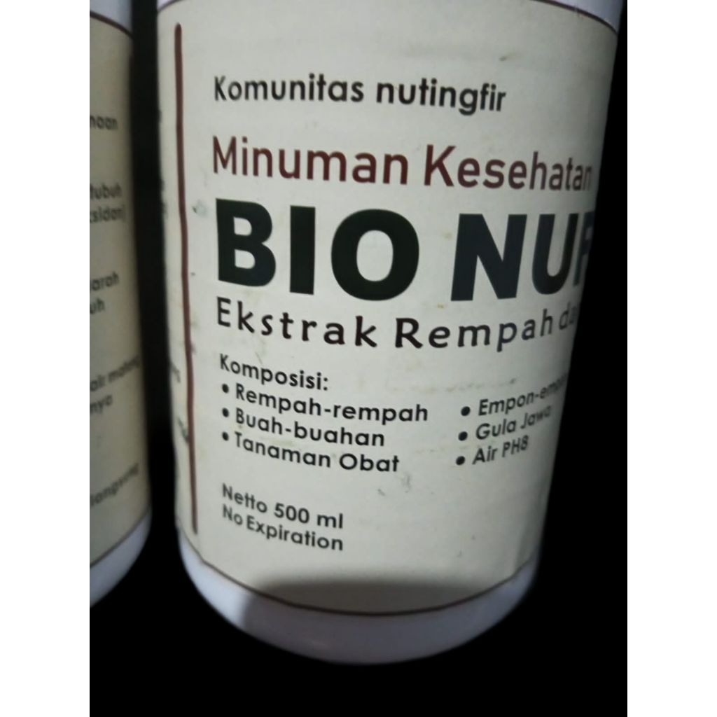 

BIO NUFIR (minuman kesehatan / obat herbal)