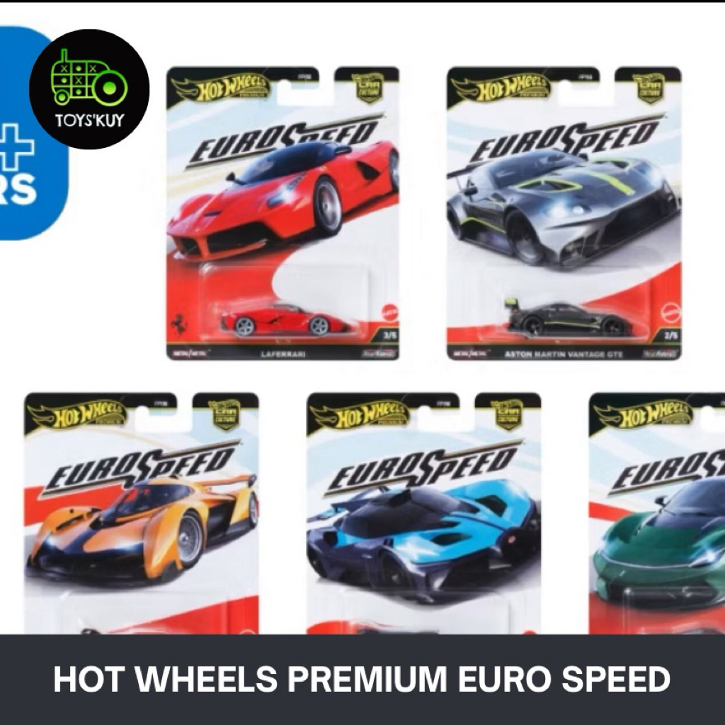 Hot Wheels Premium Euro Speed Set