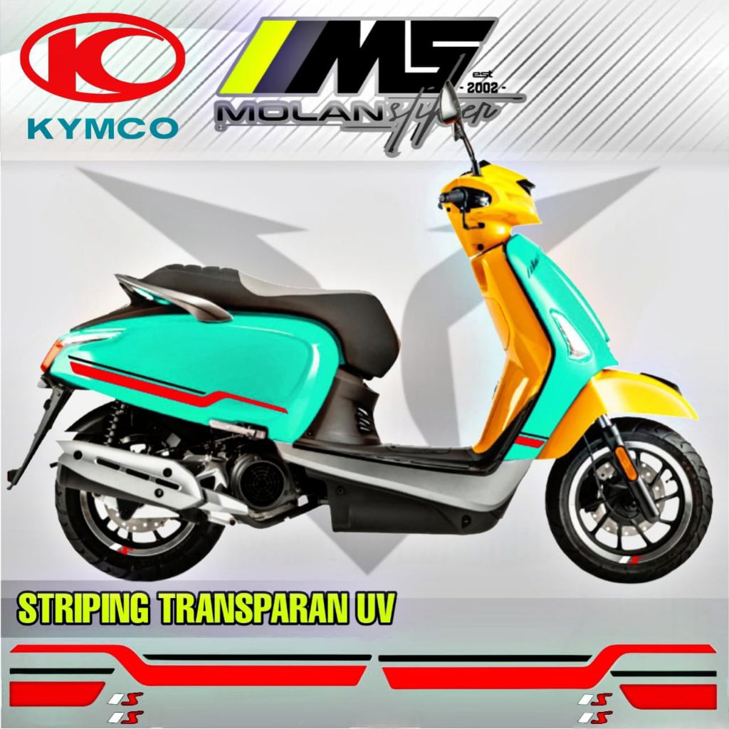Decal Sticker Striping Variasi Transparan Uv Kymco Like 125 Sport Kymco Like 150i Abs Kymco Like 125
