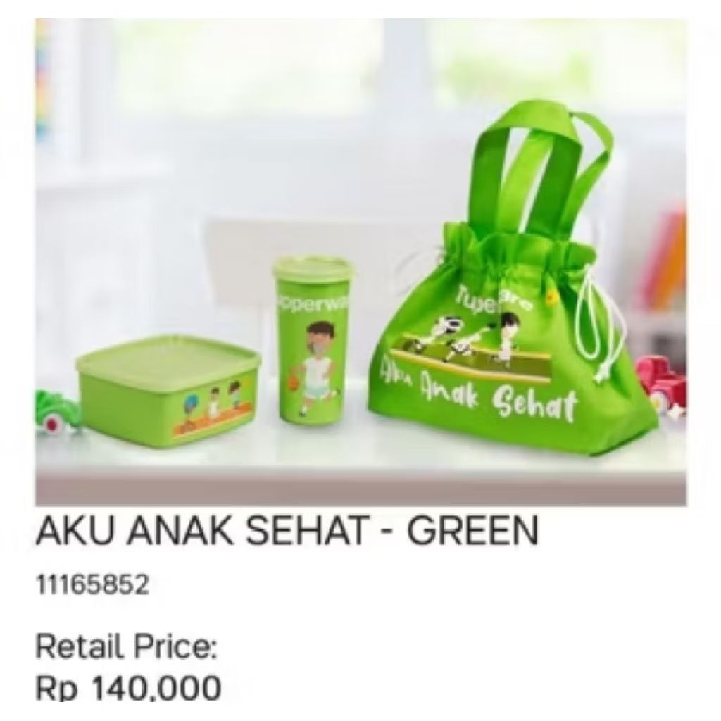 Tempat makan anak tupperware st