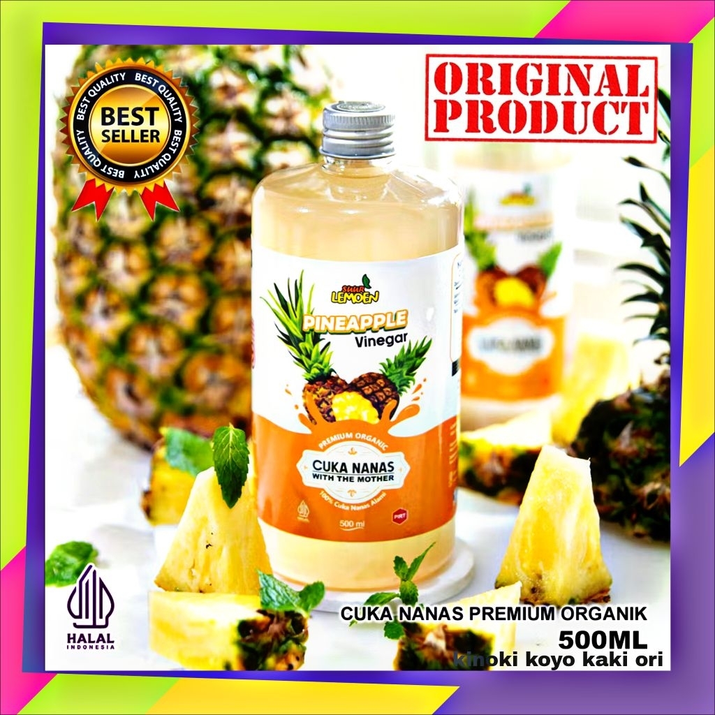 

Cuka Nanas Organik 500ML 100% Murni Tanpa Campuran
