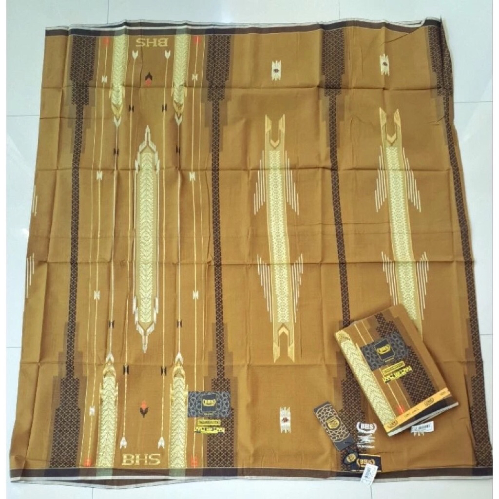 LIMITED EDITION - SARUNG TENUN BHS MASTERPIECE SGF SPUNSILK MERCERIZED GRADE GOLD PRODUK LAWAS BAHAN