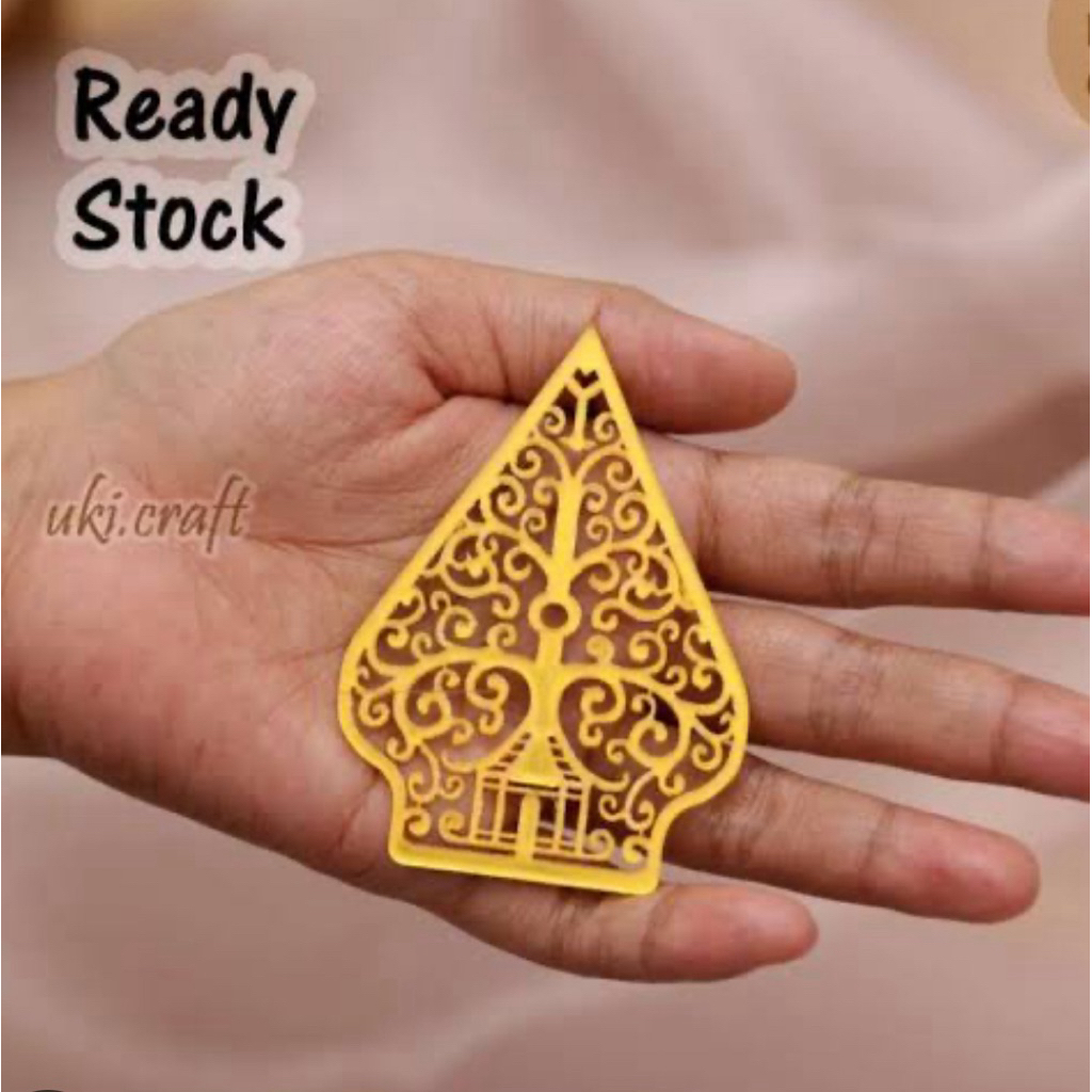 gunungan wayang akrilik dekorasi mahar nikah