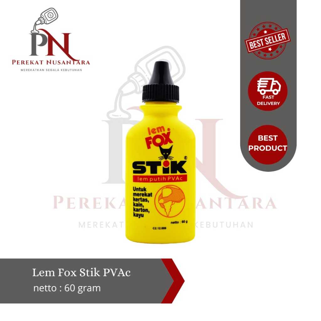 

Lem Fox Stik PVAc 60 gr (Harga Satuan)