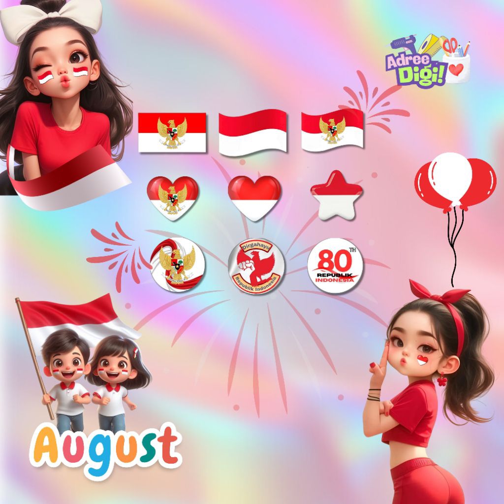 

READY STICKER PIPI 17 BENDERA MERAH PUTIH 36-72 PCS (BACA DESKRIPSI)