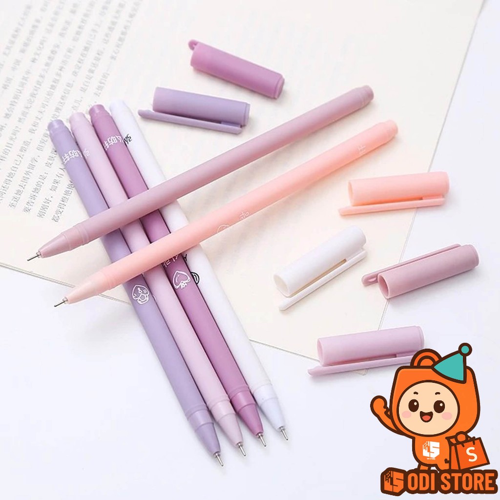 

Pena Lucu Pena Gel 0.5mm Warna Pastel Pen Gel Aesthetic Pulpen Morandi