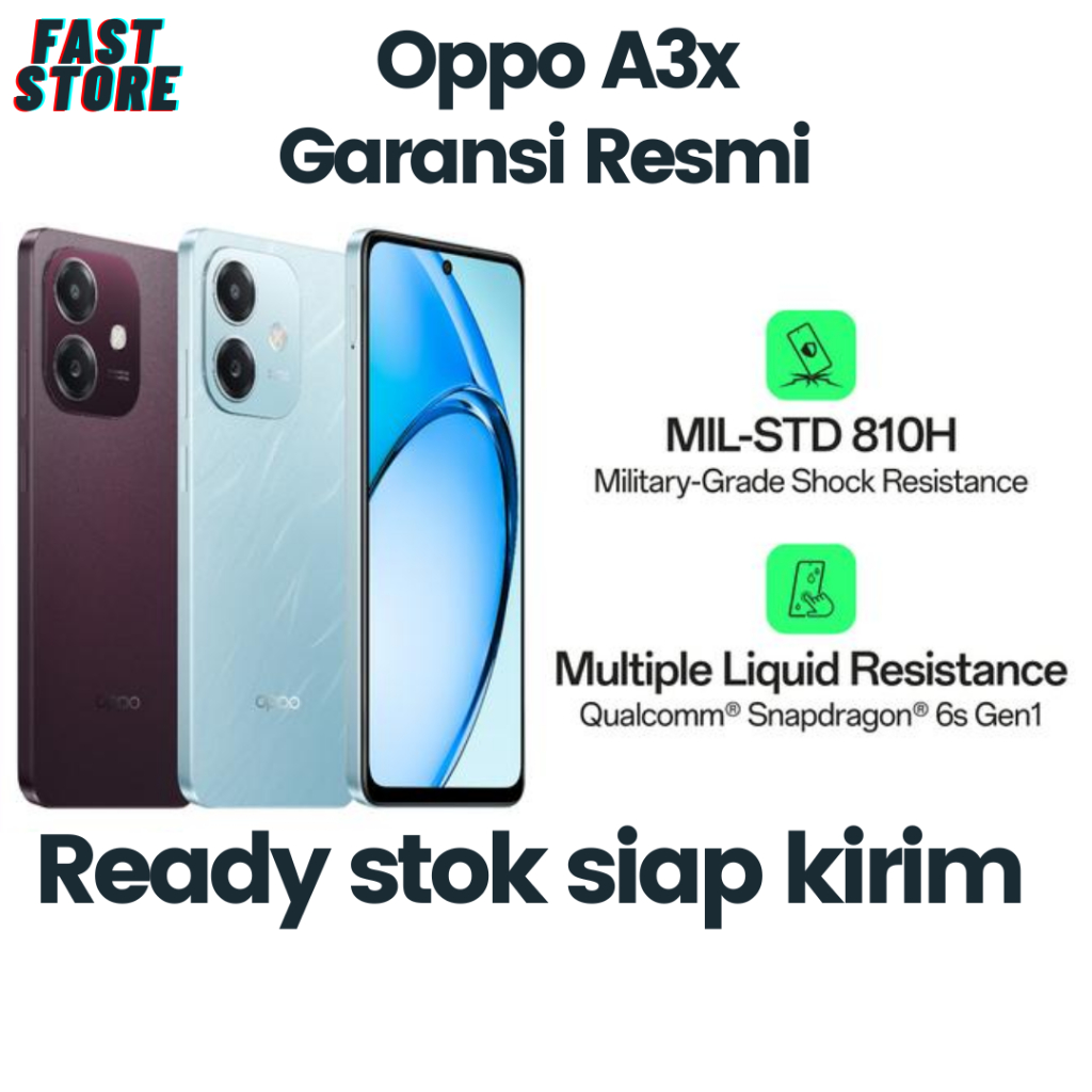Oppo A3x 4/64 Garansi Resmi