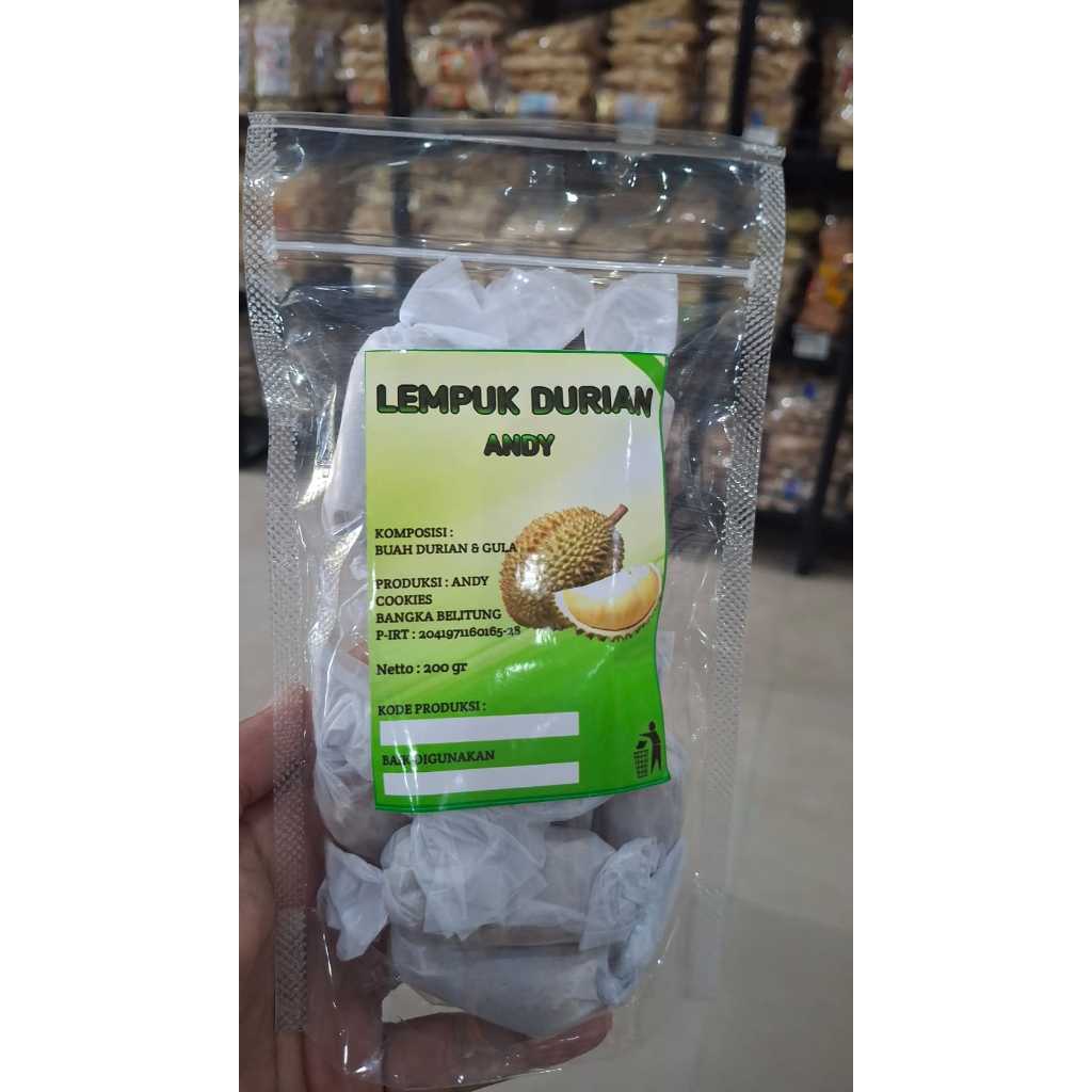 

Lempuk Durian Andy 200gr Khas Bangka / Lempuk