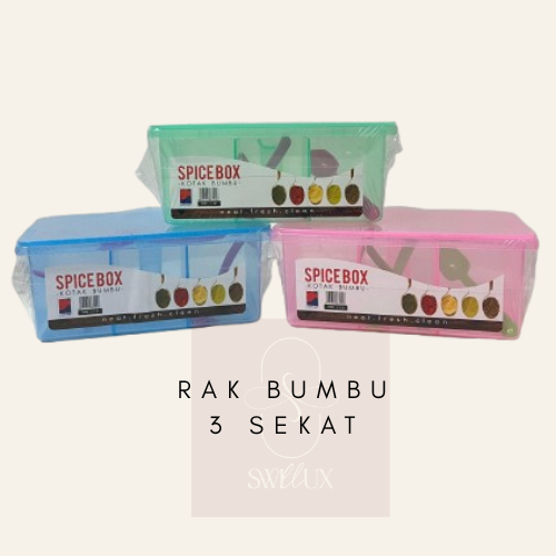 Tempat Bumbu Dapur 3in1 dengan Sendok Bahan Tebal - Lucky Bird
