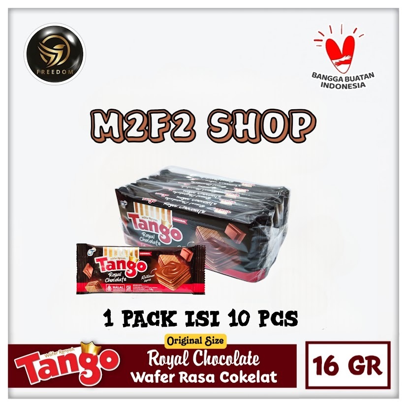 

Tango Wafer Royal Chocolate | Krim Cokelat Sachet - 16 gr (Kemasan 1 Pack)