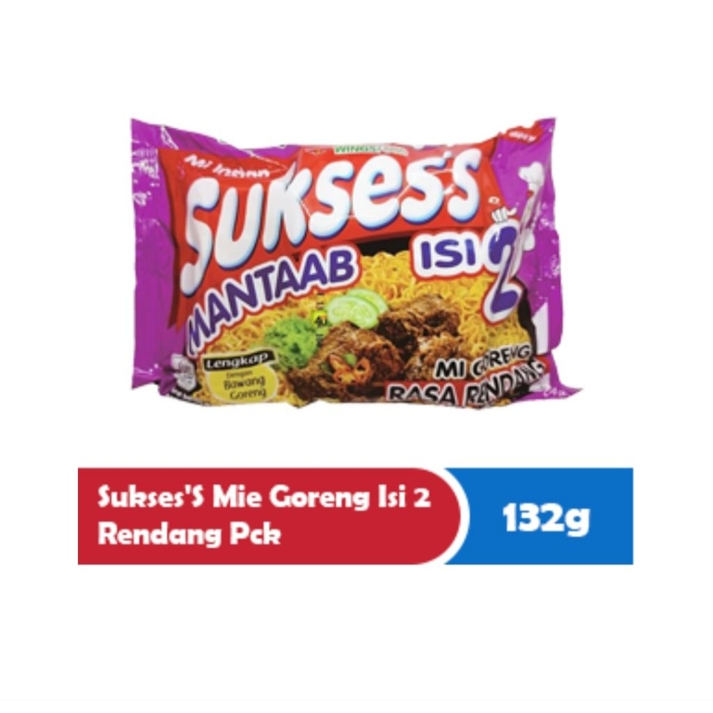 

Mie sukses isi 2 rasa rendang,mie goreng rasa rendang