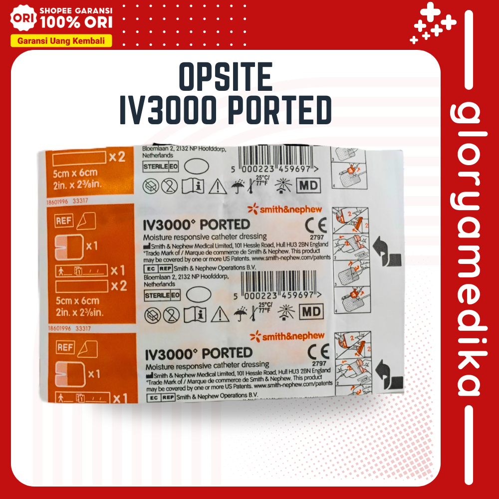 Opsite IV 3000 size 5cm x 6cm IV Dressing Plester Infus Opsite