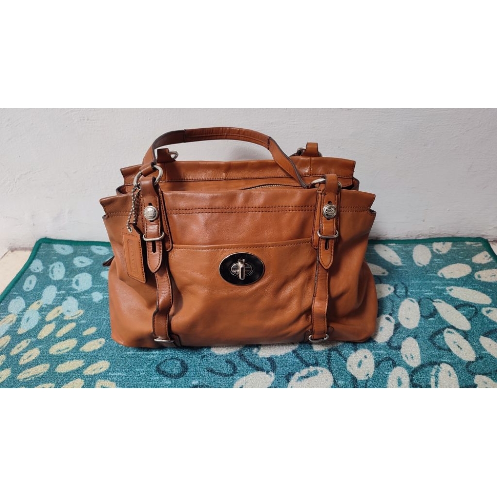 tas totebag shoulder bag cOAcH madison mia brown preloved