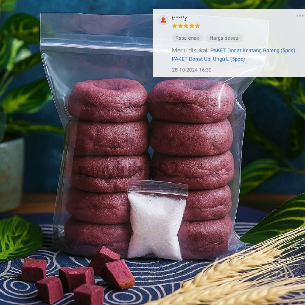 

Donat Ubi Ungu (isi 10)