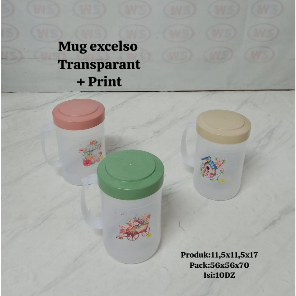 (NUM) TRANSPARAN EXCELSO MUG GELAS/MUG GELAS MINUM PRINTING/MUG GELAS TRANSPARAN