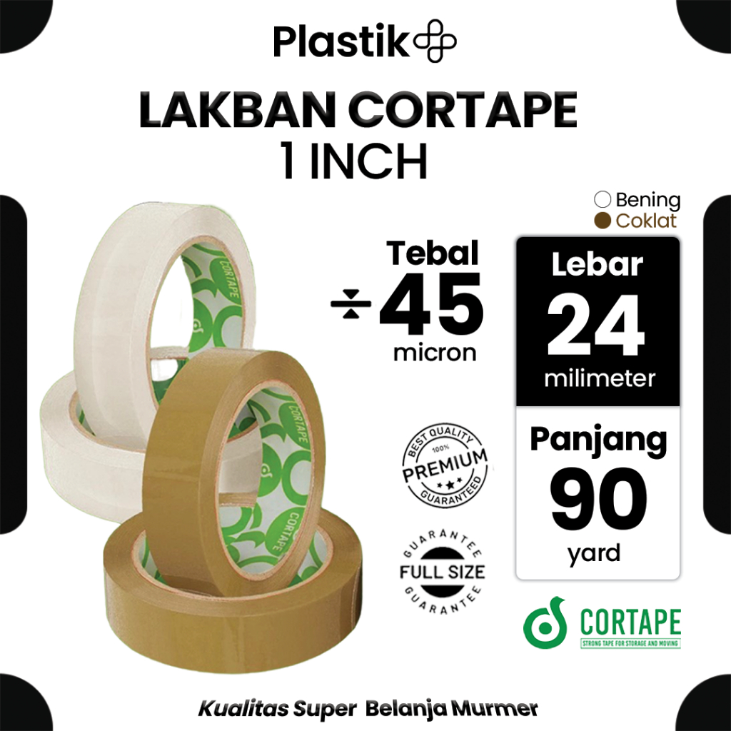 

Lakban Spek. Daimaru Bening dan Coklat 1inch 24mm x 90yard Harga Satuan Ecer Termurah