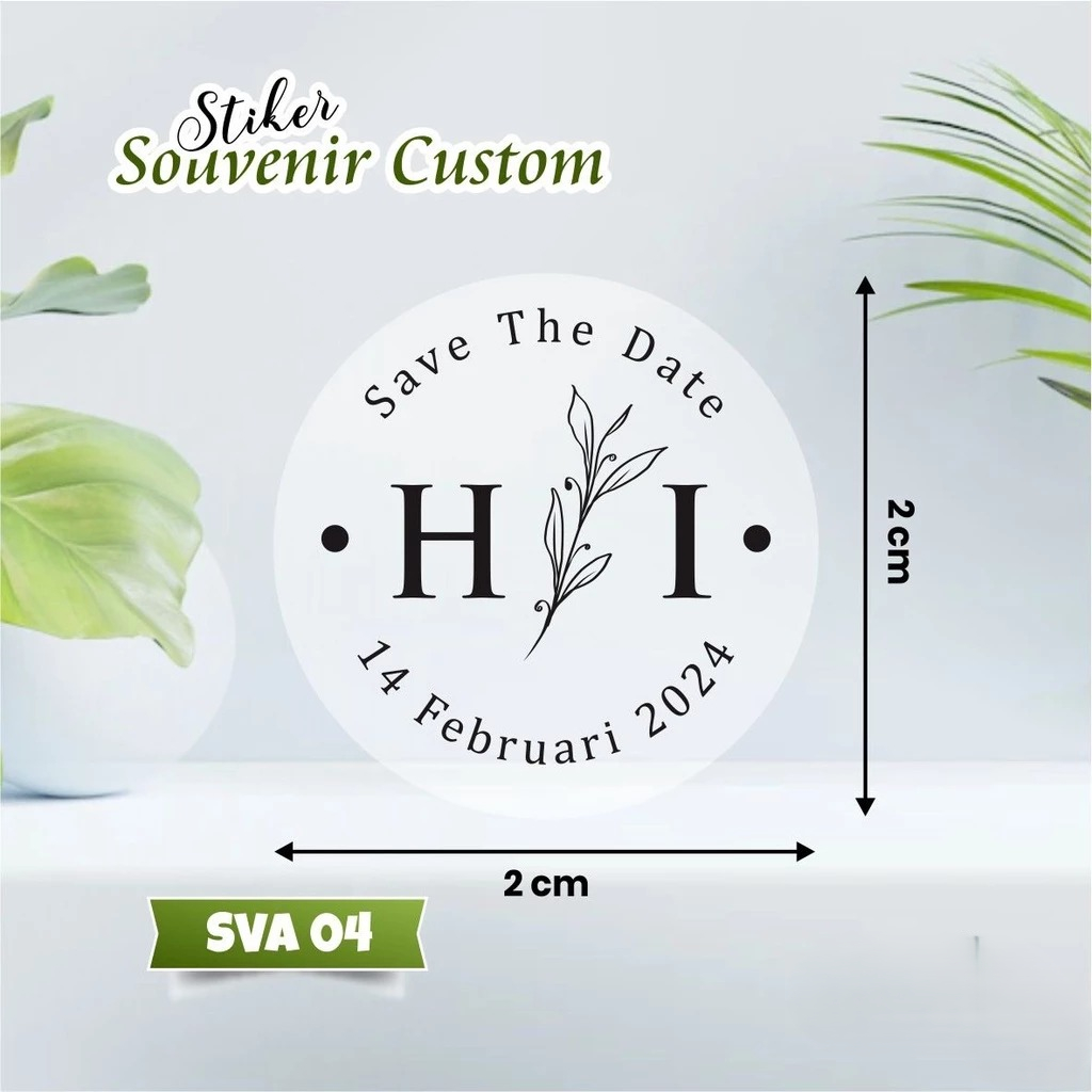 

STIKER NAMA SOUVENIR TRANSPARAN - CETAK STIKER VINYL WATERPROF MURAH