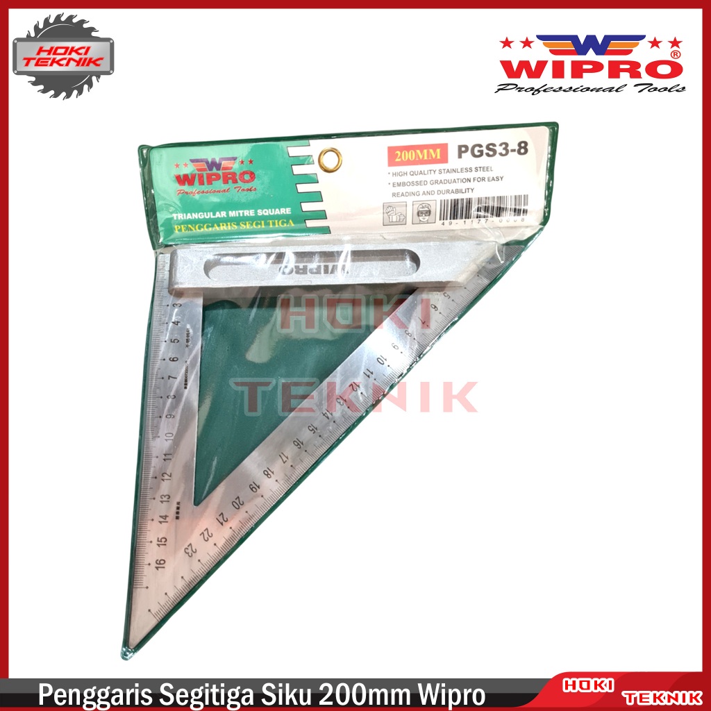 

Penggaris Segitiga Siku 200mm Wipro