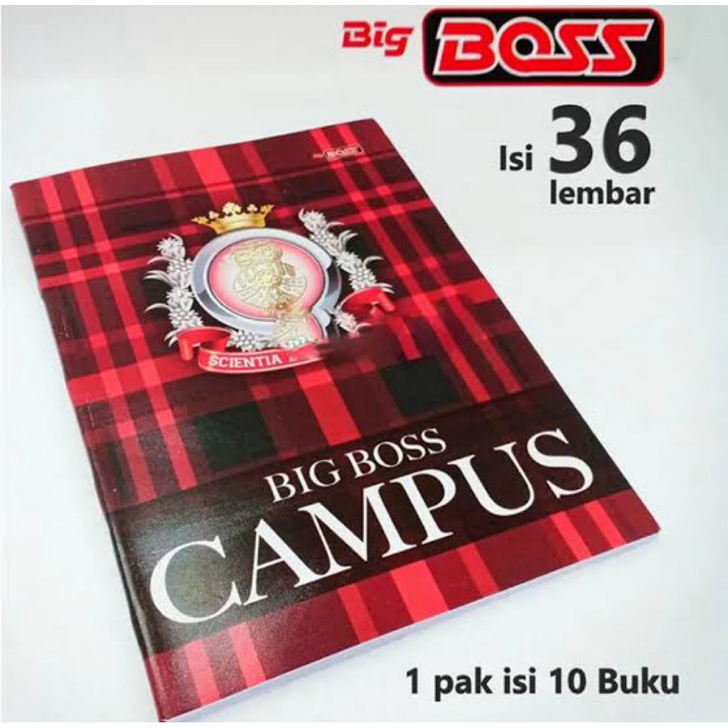 

Buku Tulis Big Boss Campus 36 Lembar tersedia dalam isi 10 PCS dan 5 PCS, cocok untuk stationery dan catatan. Desain journal dengan fitur pen untuk anak sekolah