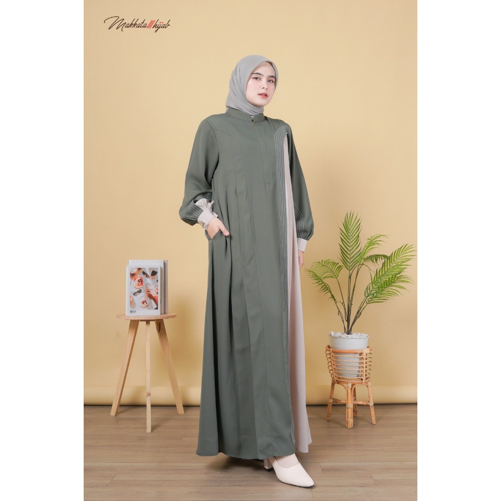 NEW Layluna Gamis Dress Wanita Kekinian Terbaru 2025 Makkata Hijab