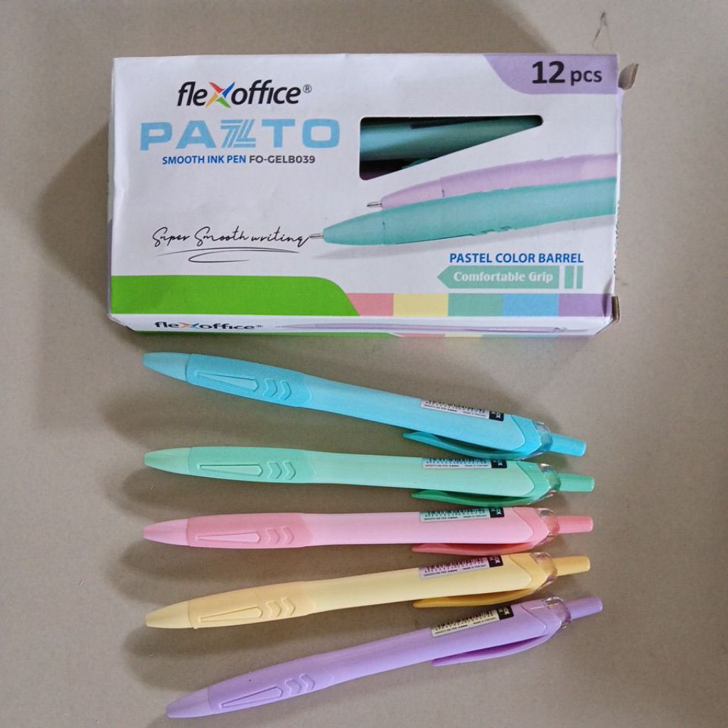 

Pulpen Flexoffice Pazto FO-GeL B039 hitam ( 1 pak isi 12 pcs )