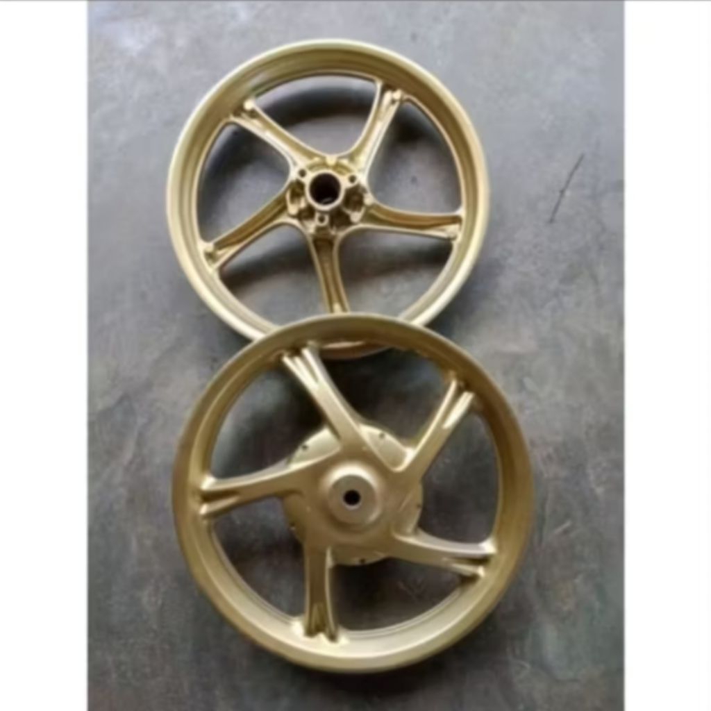 VELG/PELEK 1SET DEPAN BELAKANG MOTOR MIO J, MIO GT, SOUL GT 115, FINO 115, X-RIDE 115 ORIGINAL COPOT