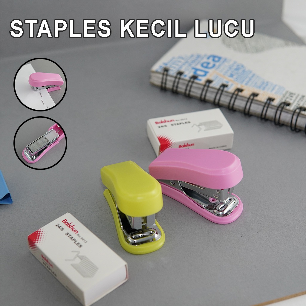 

Stapler kertas Size Mini 10 sheets Jilid Buku Isi no 24/6 Perlengkapan kantor Dan Sekolah GJ-070209