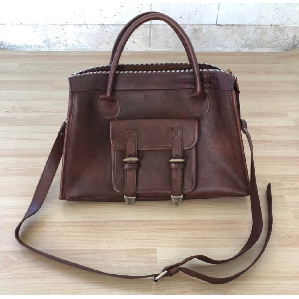 PRELOVED Tas Kulit Coklat