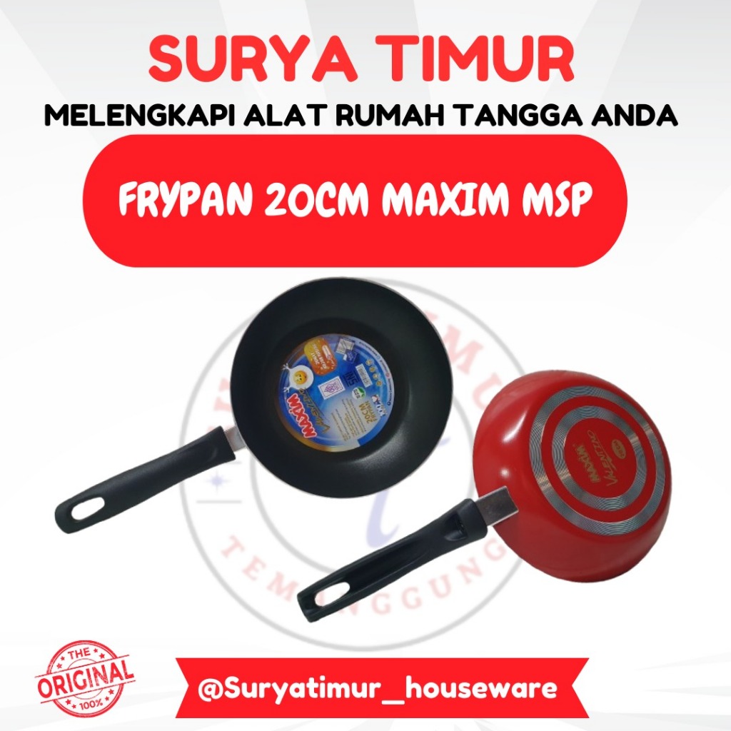 Frypan Teflon 20cm Maxim