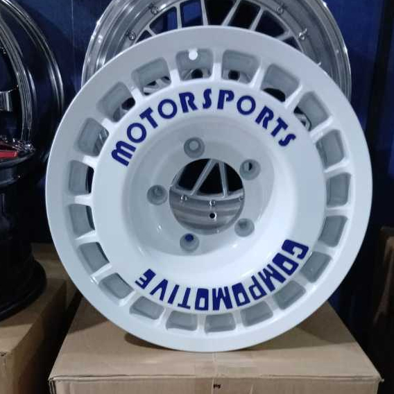 velg racingmobil katana vitara escudo jimny 4x4 ring 15 pcd 5x139,7. velg r15 compomotive off road