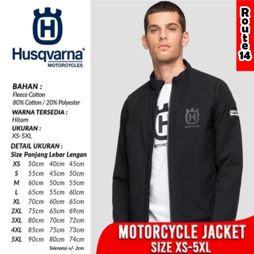 Jaket HUSQVARNA Motorcycle XS-5XL REPLAY Tracktop Jacket MX Trail Racing Big Size Ukuran XS S M L XL