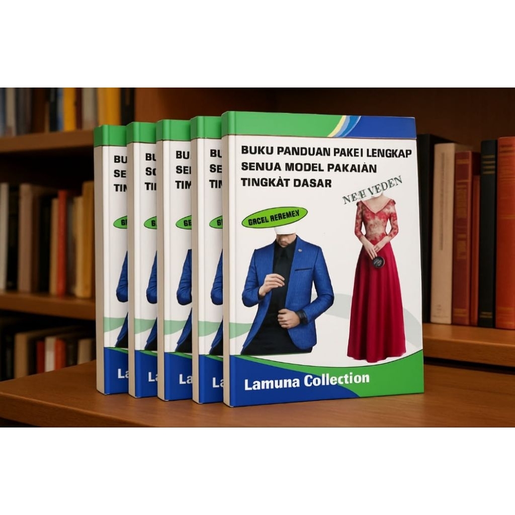 Buku Menjahit lengkap cara membuat pola baju tingkat dasar