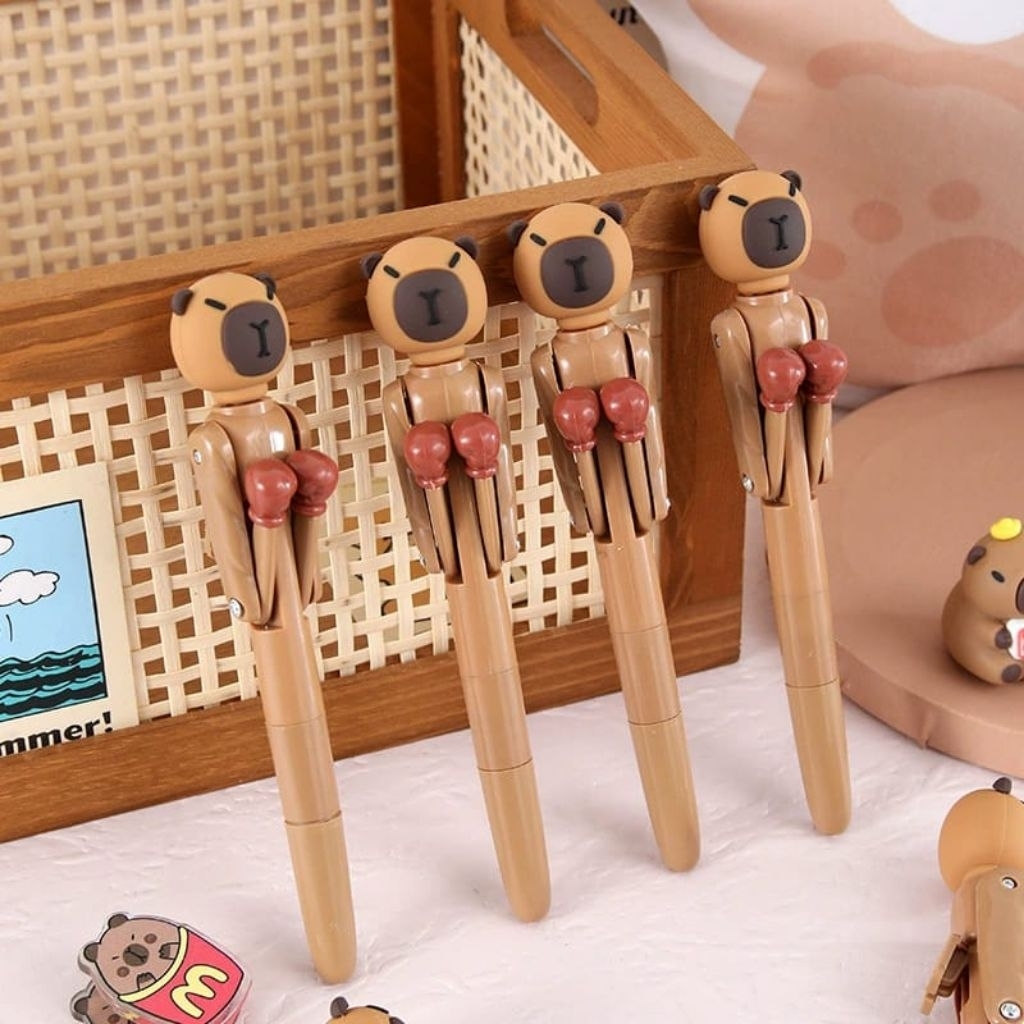 

pulpen/pena karakter tinju lucu import bisa di pencet dari belakang