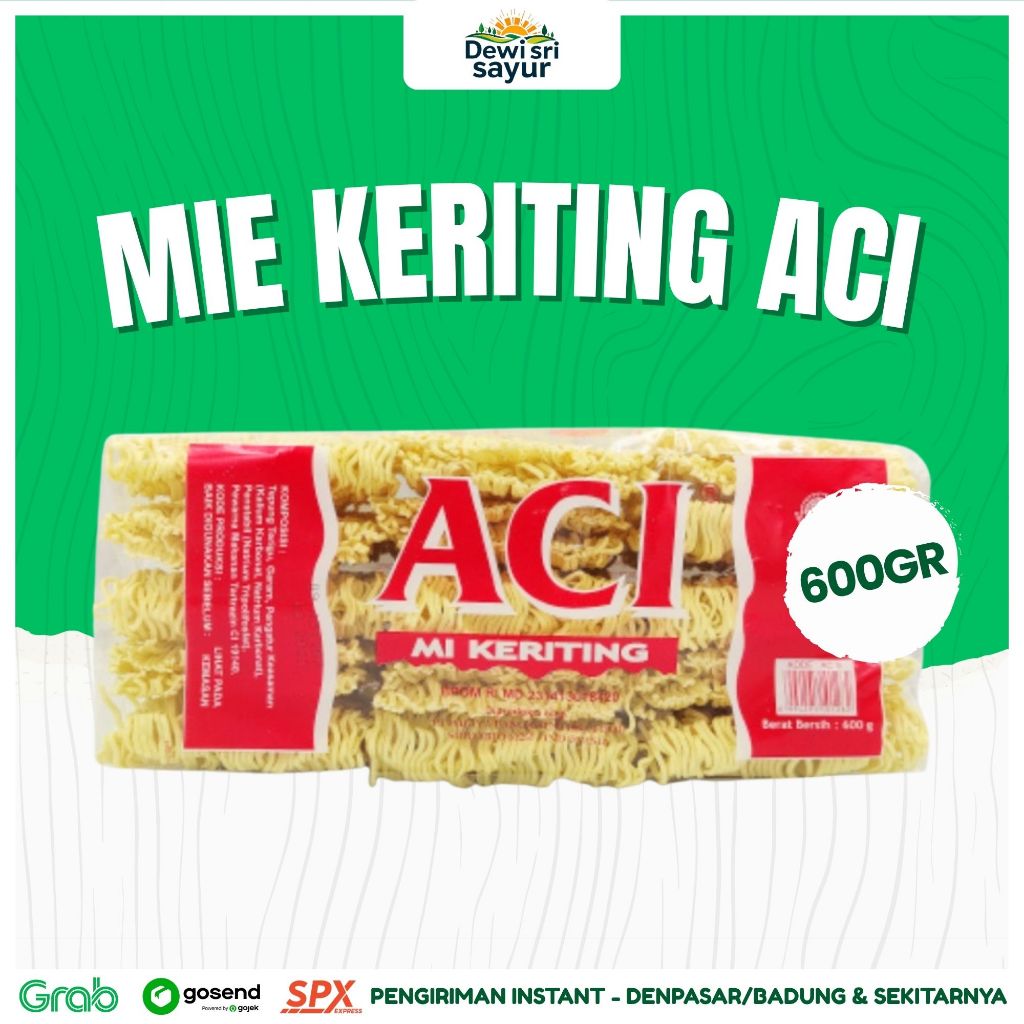 

Mie Keriting Aci 600gr – Dewi Sri Sayur