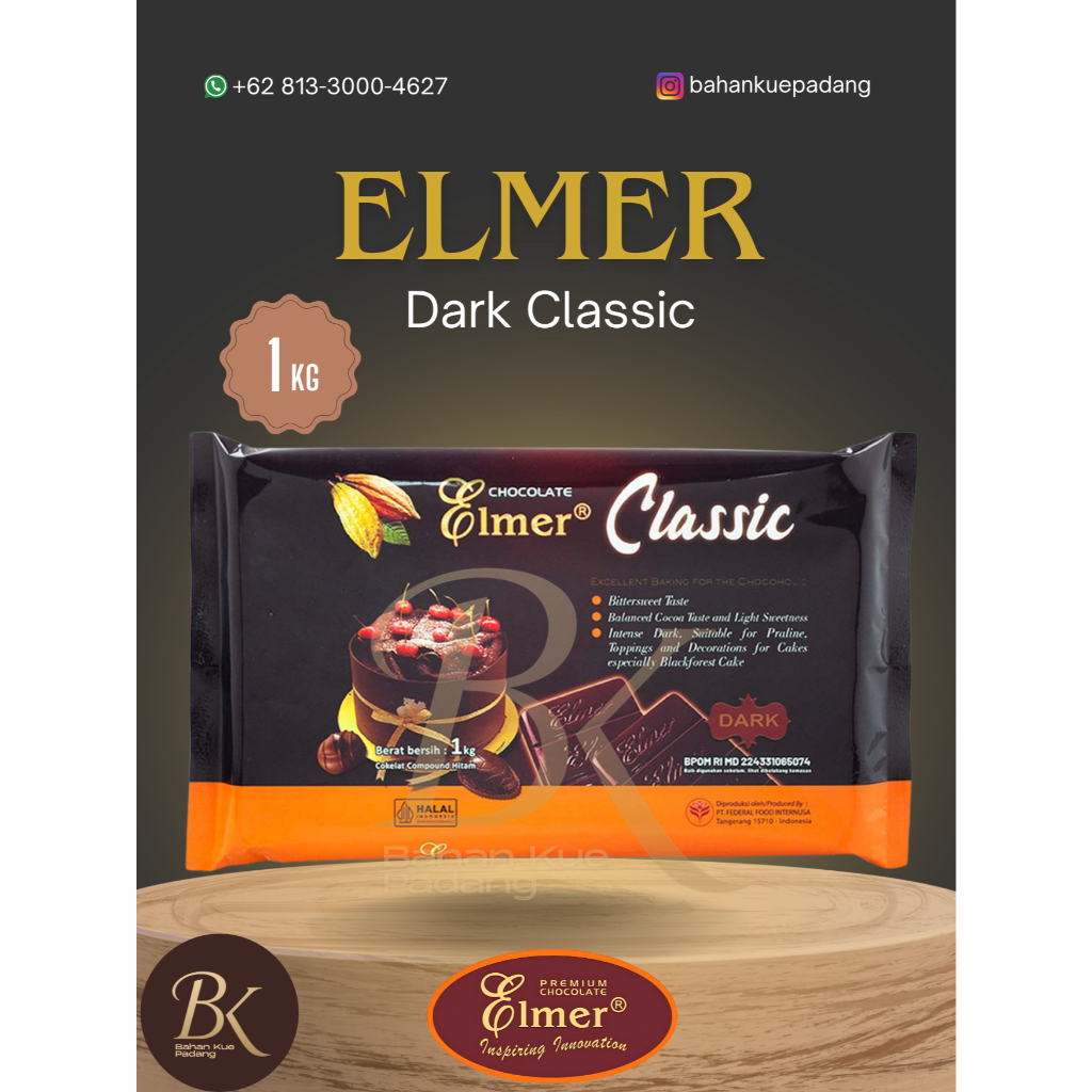 

Elmer Compound Dark Classic – Cokelat Compound Dark 1 Kg