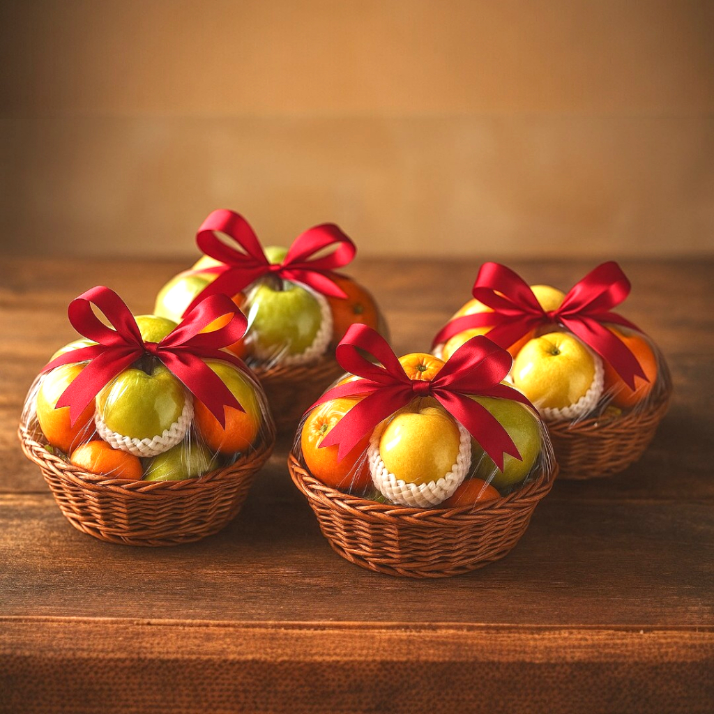 

Parcel Buah Segar Premium | Parsel Mini Free Kartu Ucapan dan Pita Hampers