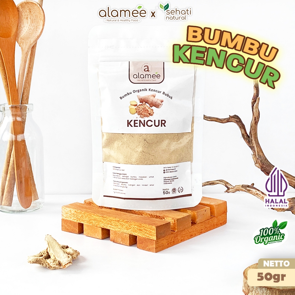 

ALAMEE Kencur Bubuk Bumbu Dapur Organik Murni Asli Tanpa Campuran Seasoning Powder Spice 50g