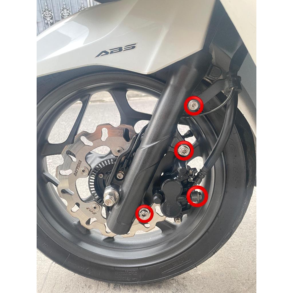 BAUT BREKET + REM + BANJO KALIPER DEPAN ( 4 BAUT ) PCX 160 VARIO 160 PCX 150 LOKAL ADV 150 160 ABS C