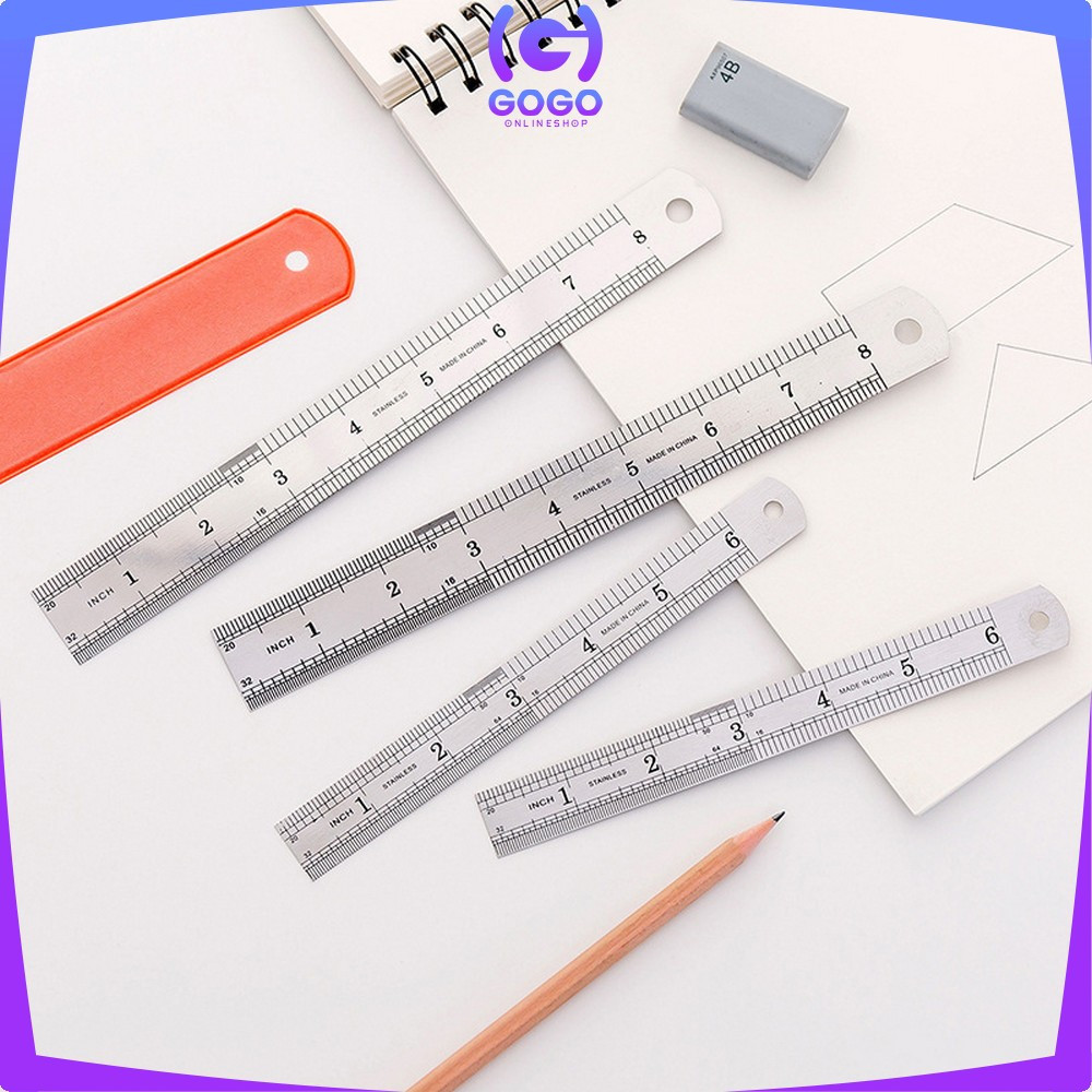

EC GOGO-A107 Penggaris Besi 15CM Stainless Steel Ruler / Penggaris Serbaguna Perlengkapan Sekolah / Mistar Besi Alat Ukur Multifungsi