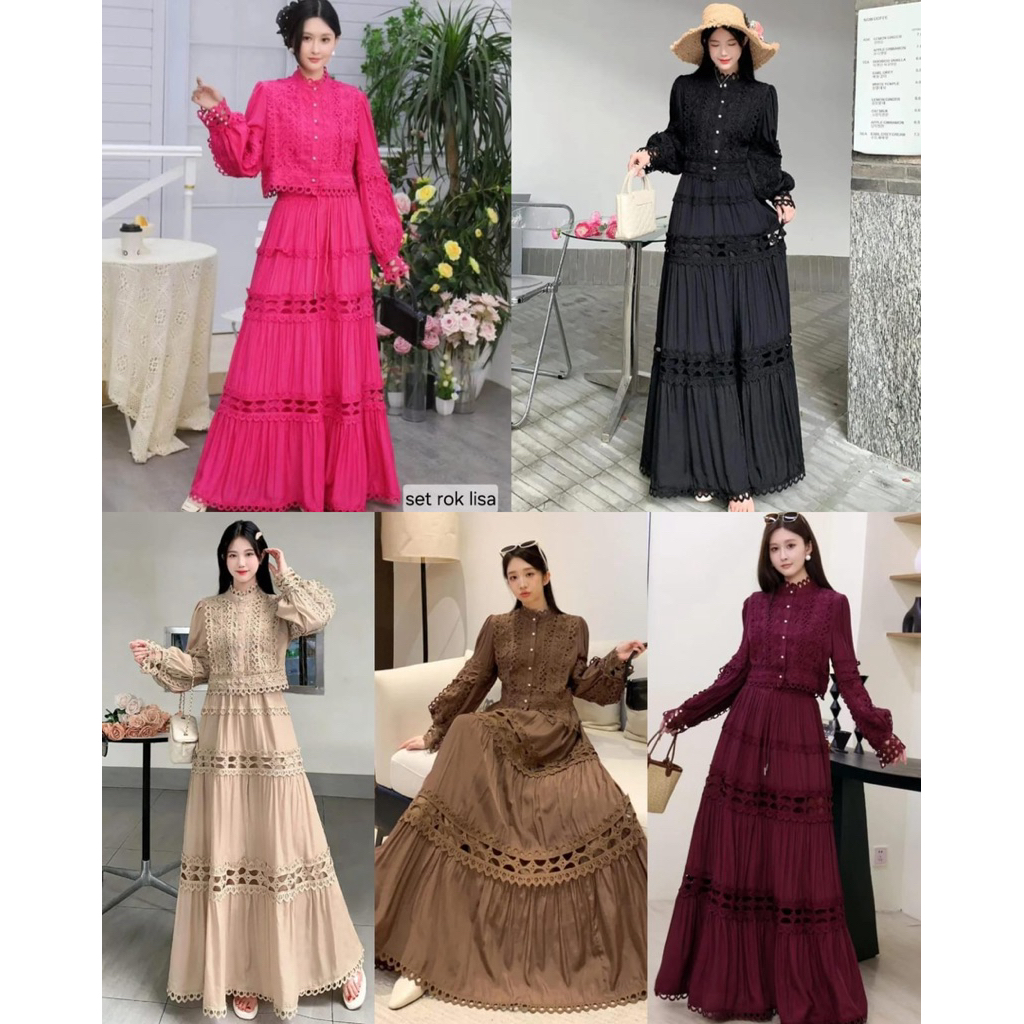 ELLITEFASHION MAXI DRESS VLTN BRANDED PRMEIUM