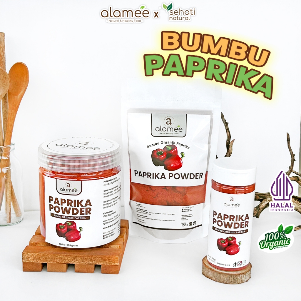 

Paprika Bubuk Powder Ground Rimpang Rempah Murni Asli Tanpa Campuran Bumbu Organik Alami 50 Gr