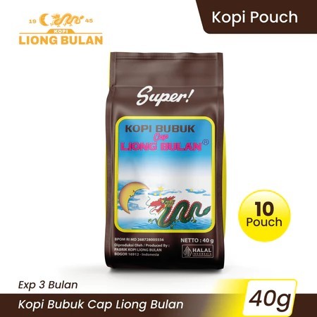 

Kopi Liong Bulan Super Tanpa Gula 40Gr (Isi 10 Pcs)