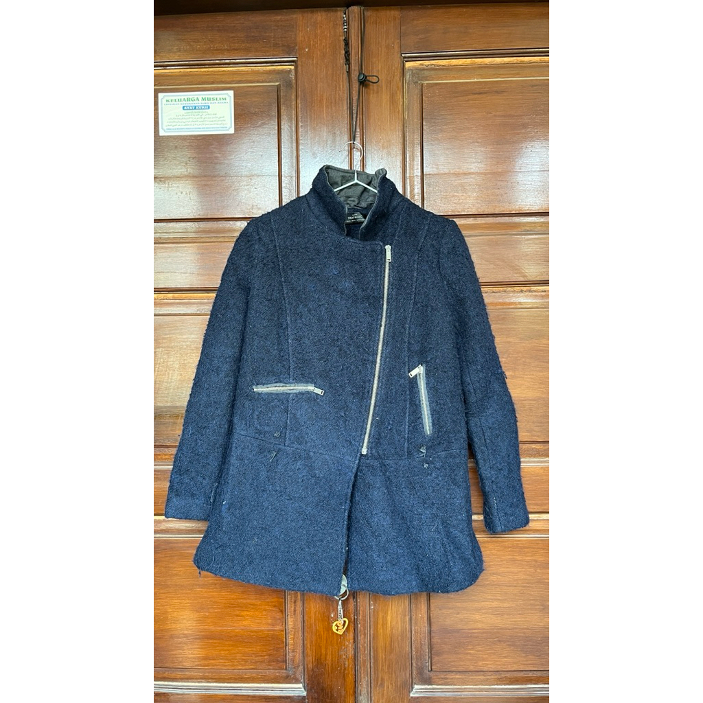 Preloved Zara Trafaluc Jacket Wanita Navy Second