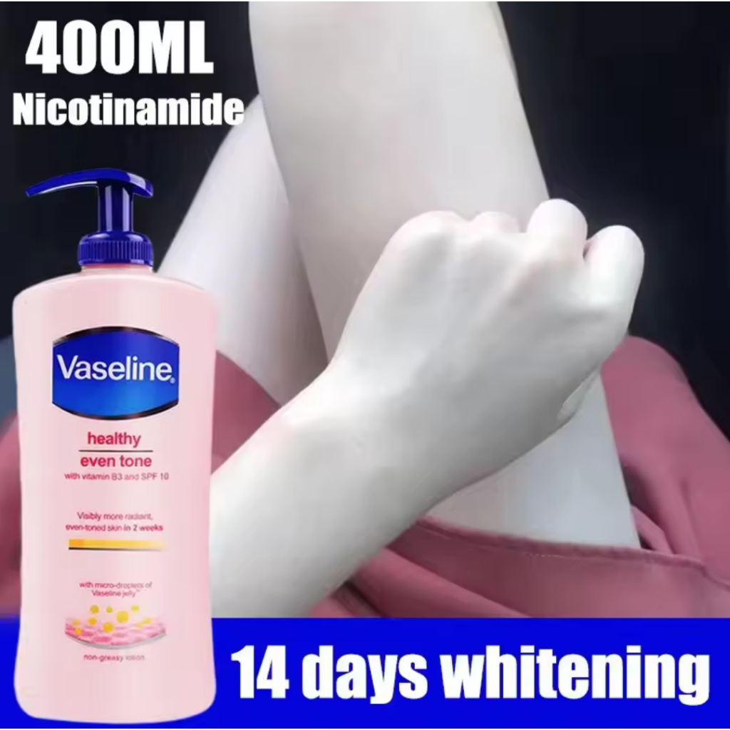 Vaseline Healthy Even Tone with Vitamin B3 and SPF 10 Nicotinamide Whitening Body Lotion Skincare He