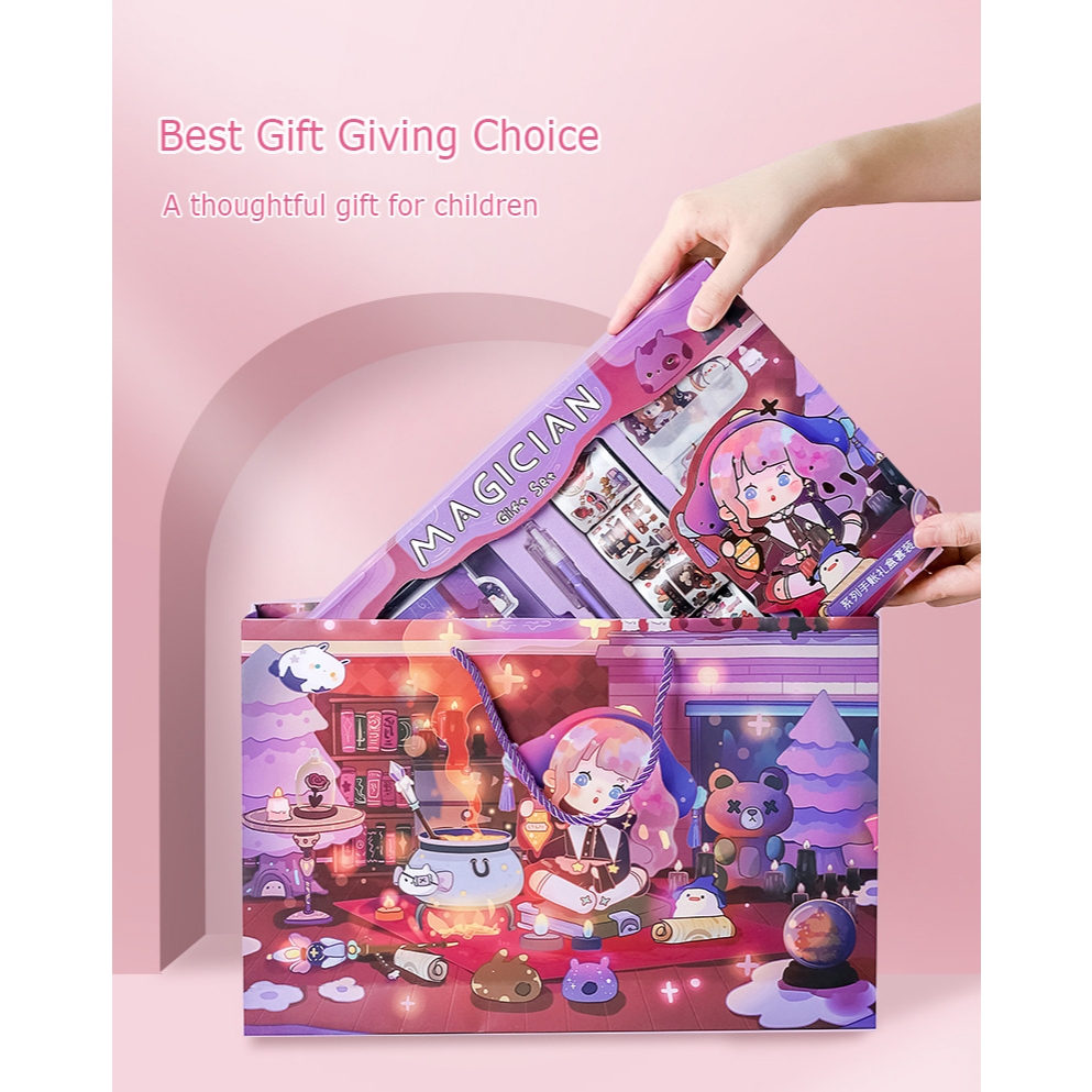 

Stiker Lucu 1 Set Box Tema Kartun Stiker Label untuk Buku Pegangan Diary Dekorasi DIY Stiker Bahan Buku Notebook