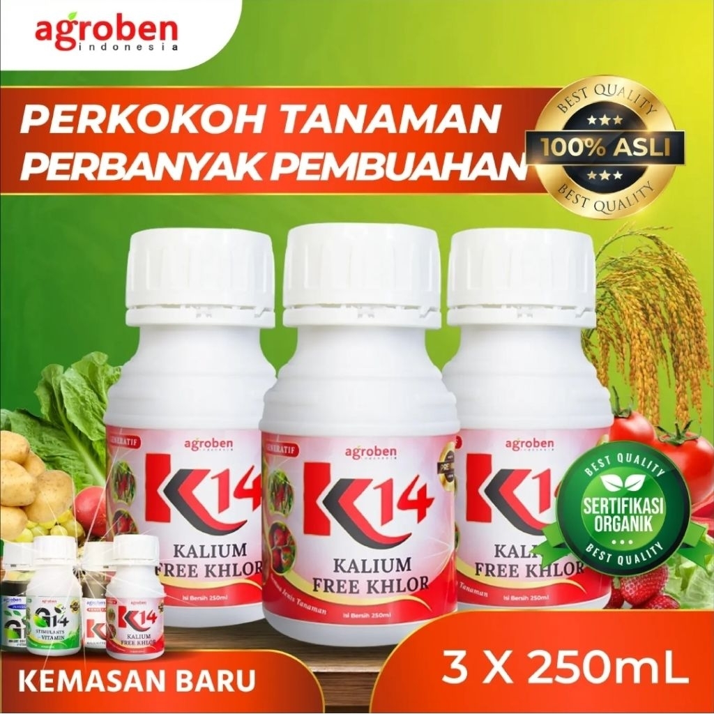 (Official) K14 Pupuk Organik Cair (Paket 3 botol)