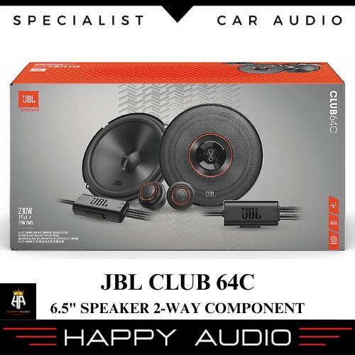 Speaker Split 2-Way Component System JBL CLUB 64C SQ for Sound Quality Car Audio Mobil 6.5 Inch Mid 